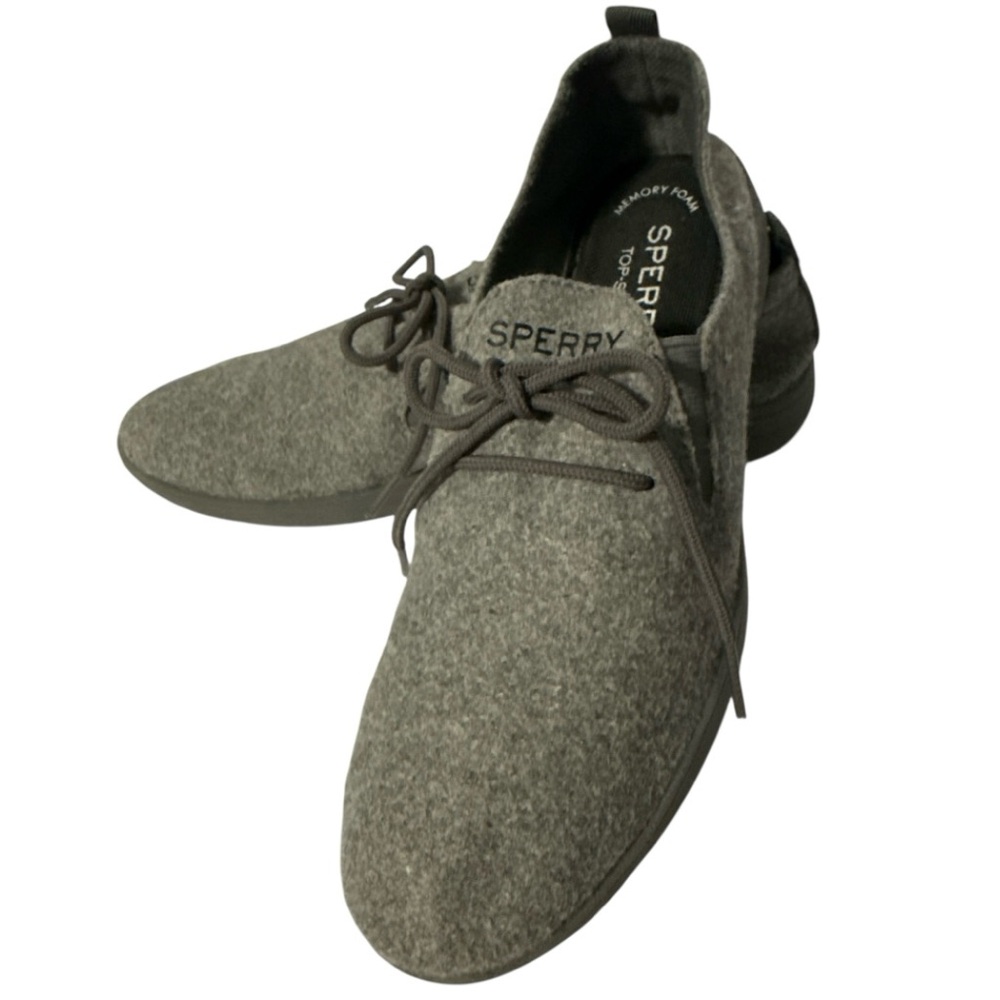 Sperry Rio Aqua Grey Felted Comfort Shoes Lightweight Slip on Women’s Size 8